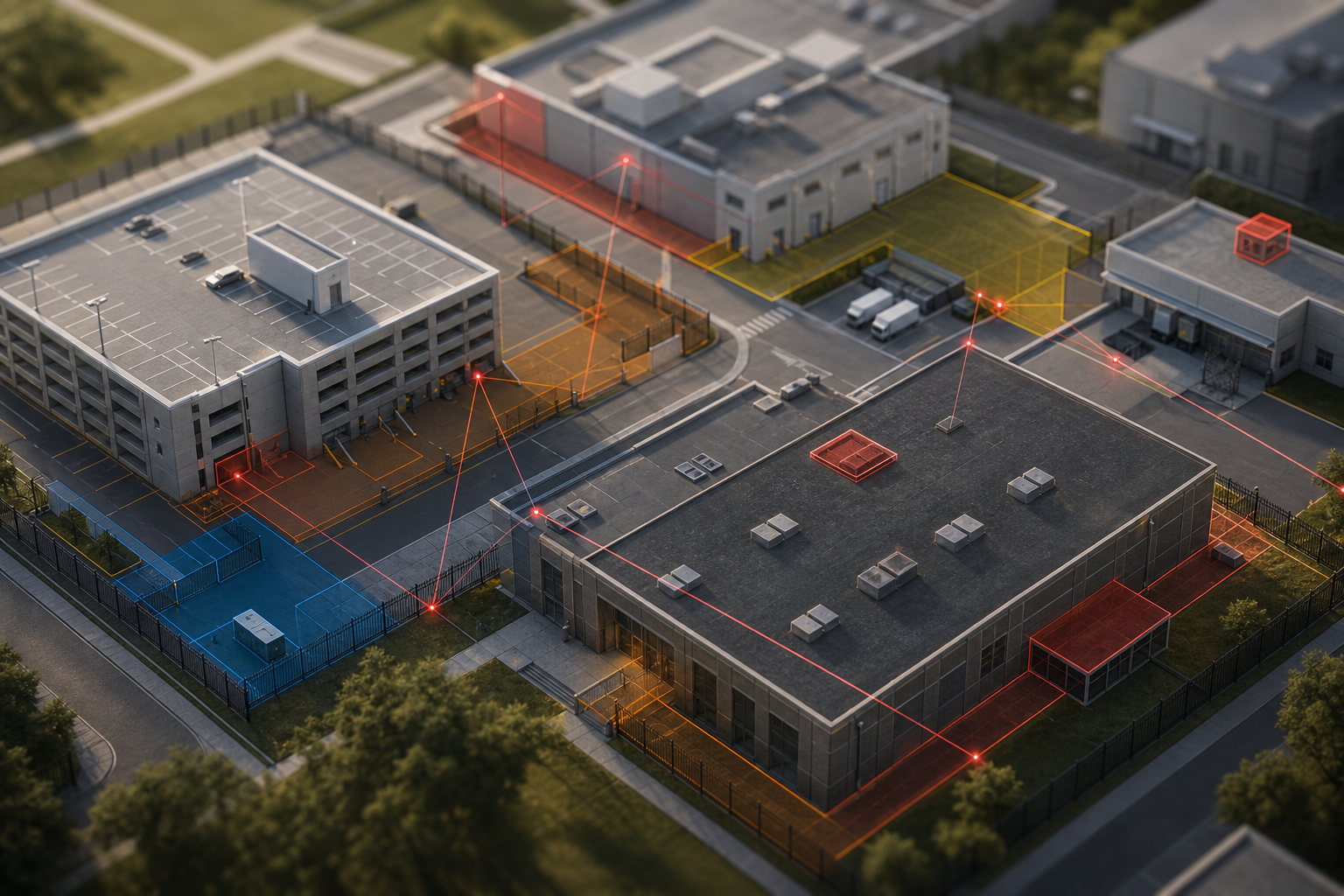 step-by-step campus zone map for intrusion planning