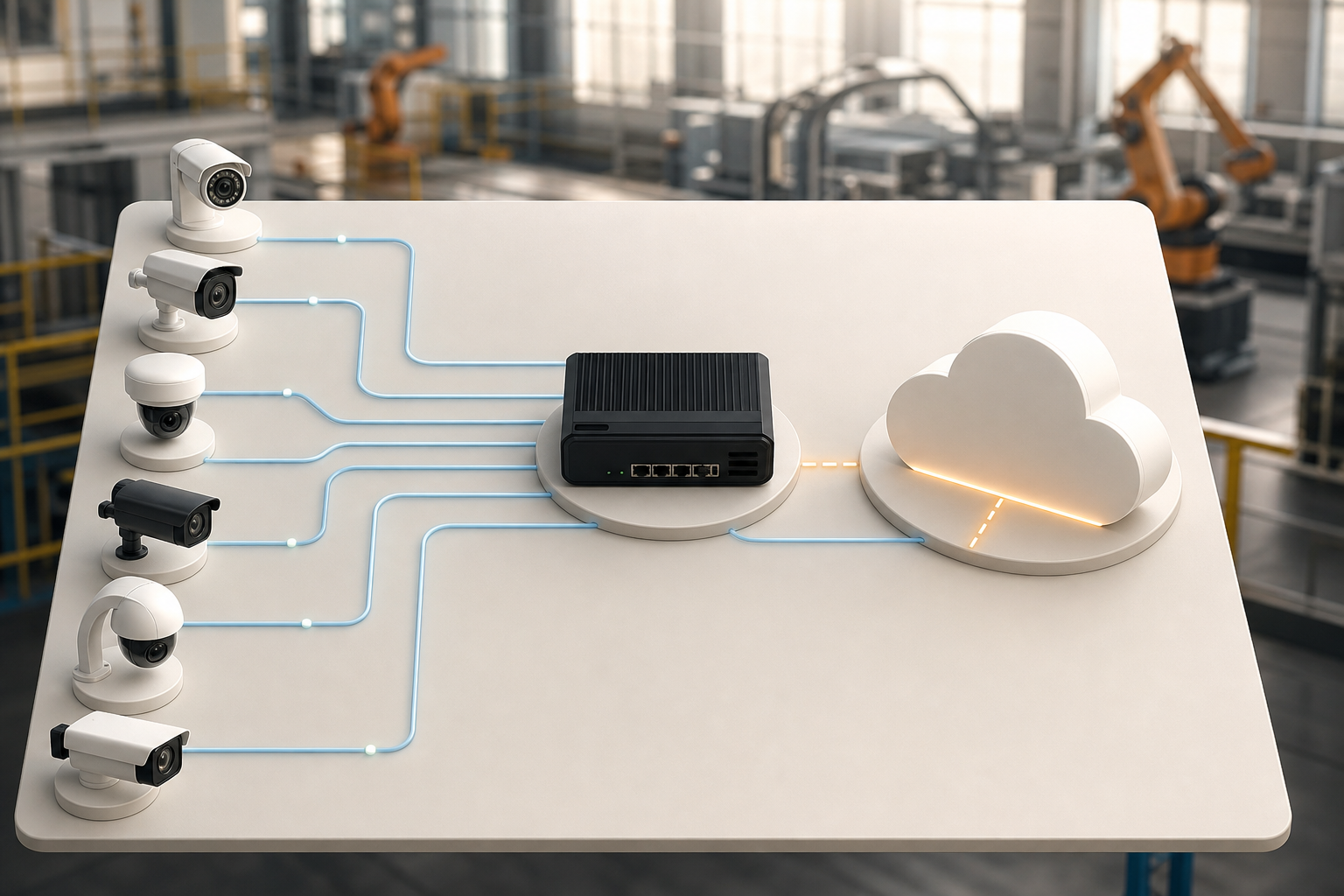 ai add-on for existing security cameras network diagram