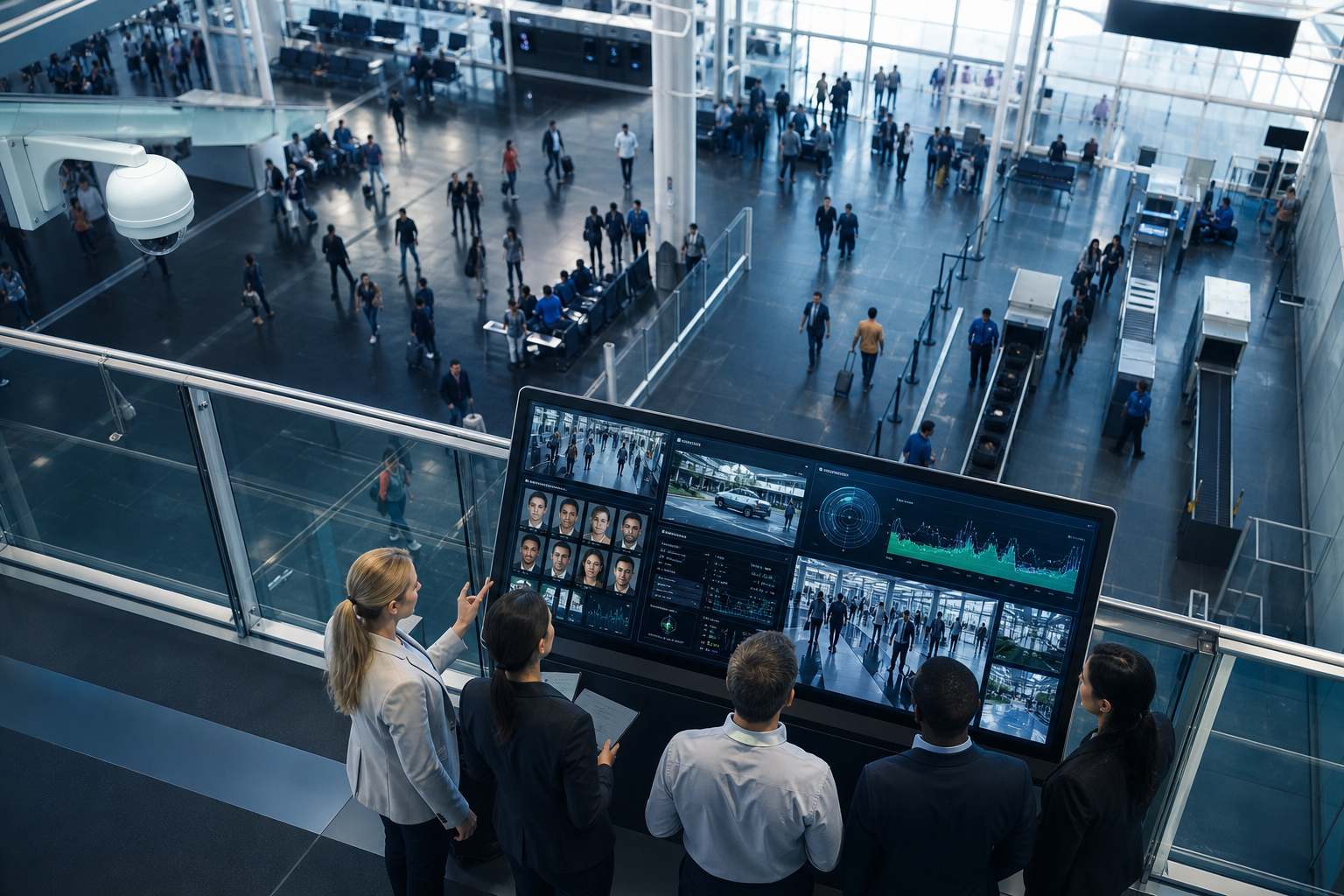 Side-by-side comparison of unified platform vs VMS add-ons vs point solutions for airports